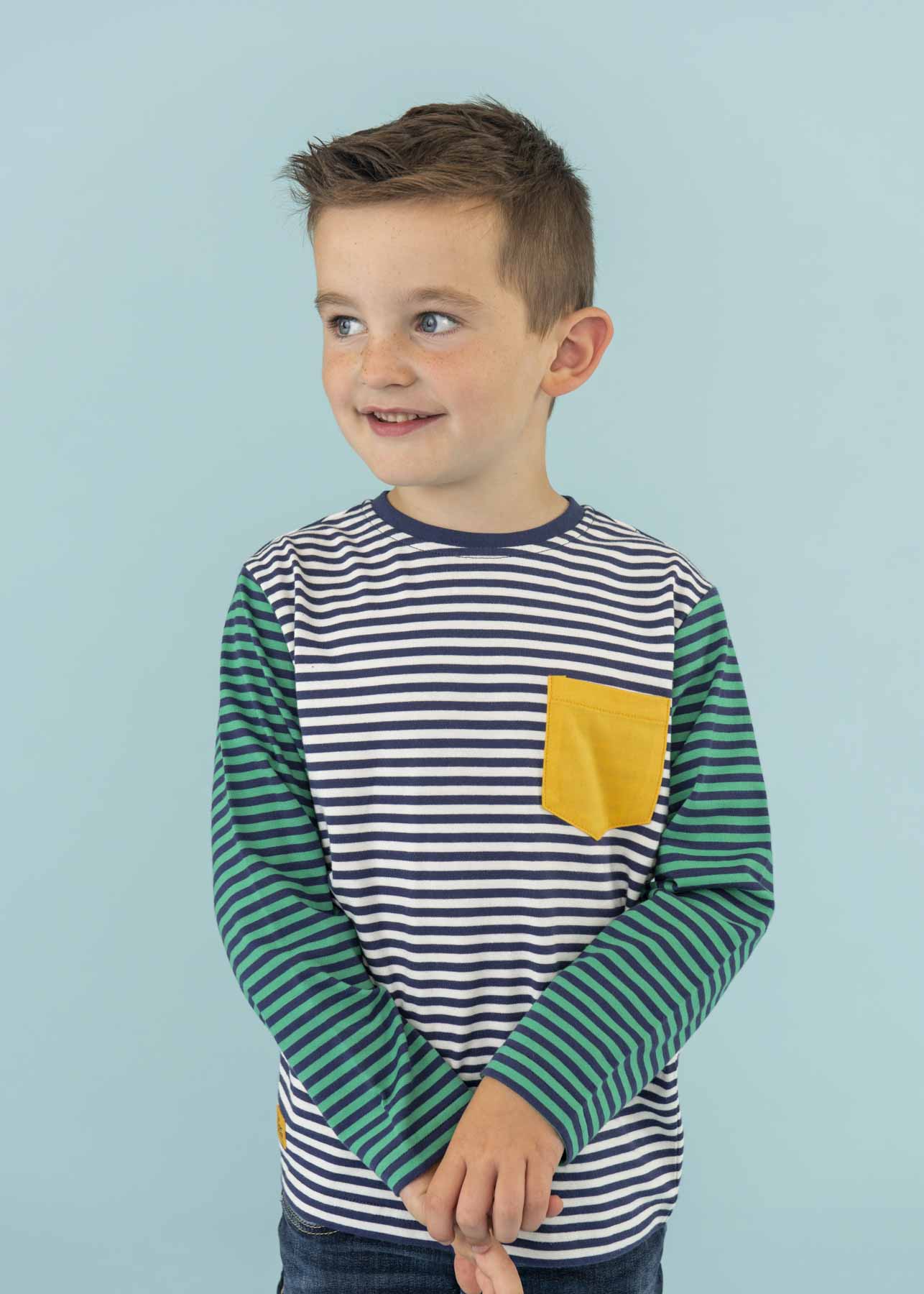 Oliver Top - Eclipse Stripe - Lighthouse