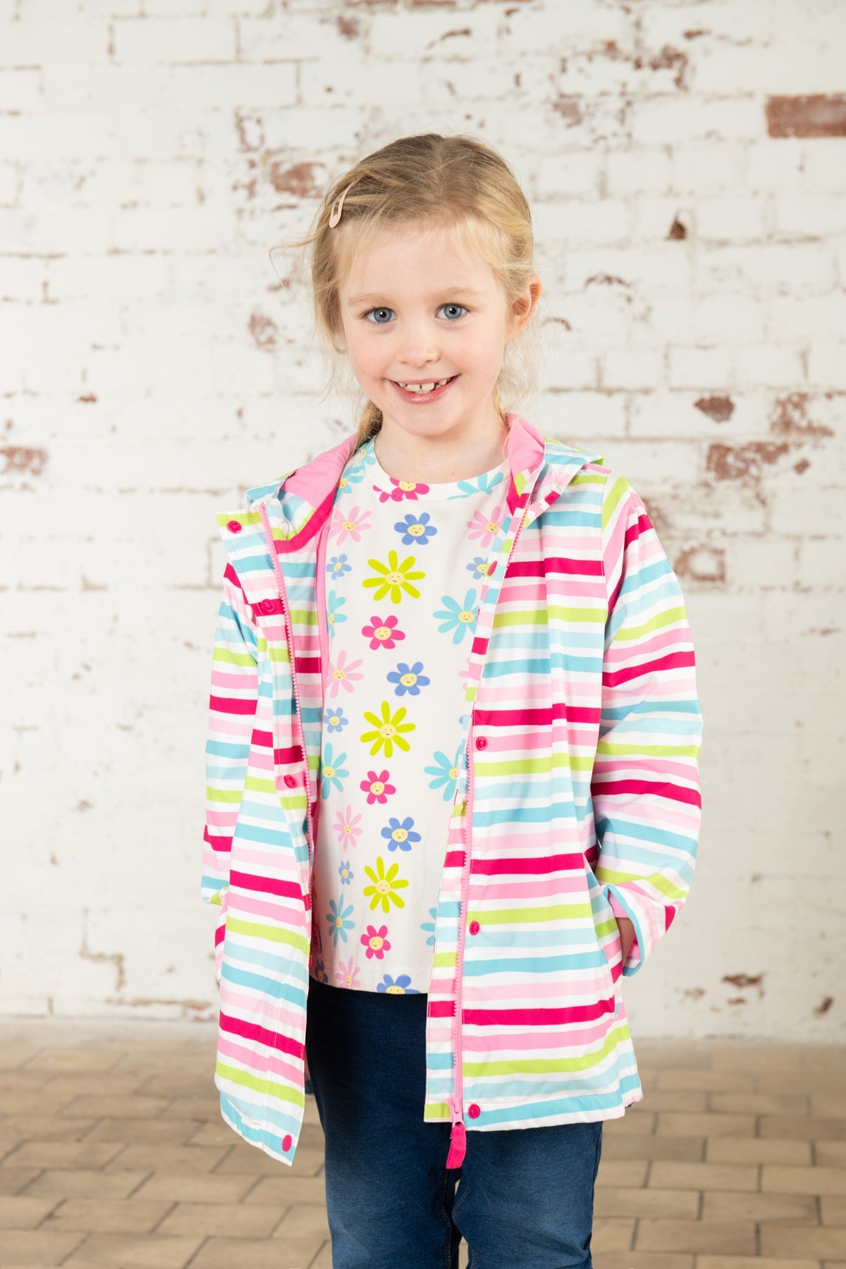 Olivia Jacket - Multi Stripe-Lighthouse