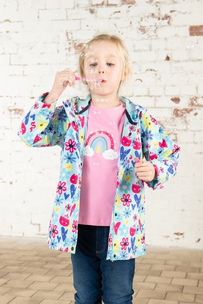 Olivia Jacket - Soft Turquoise Flower-Lighthouse