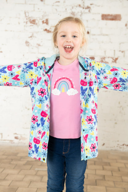 Olivia Jacket - Soft Turquoise Flower-Lighthouse