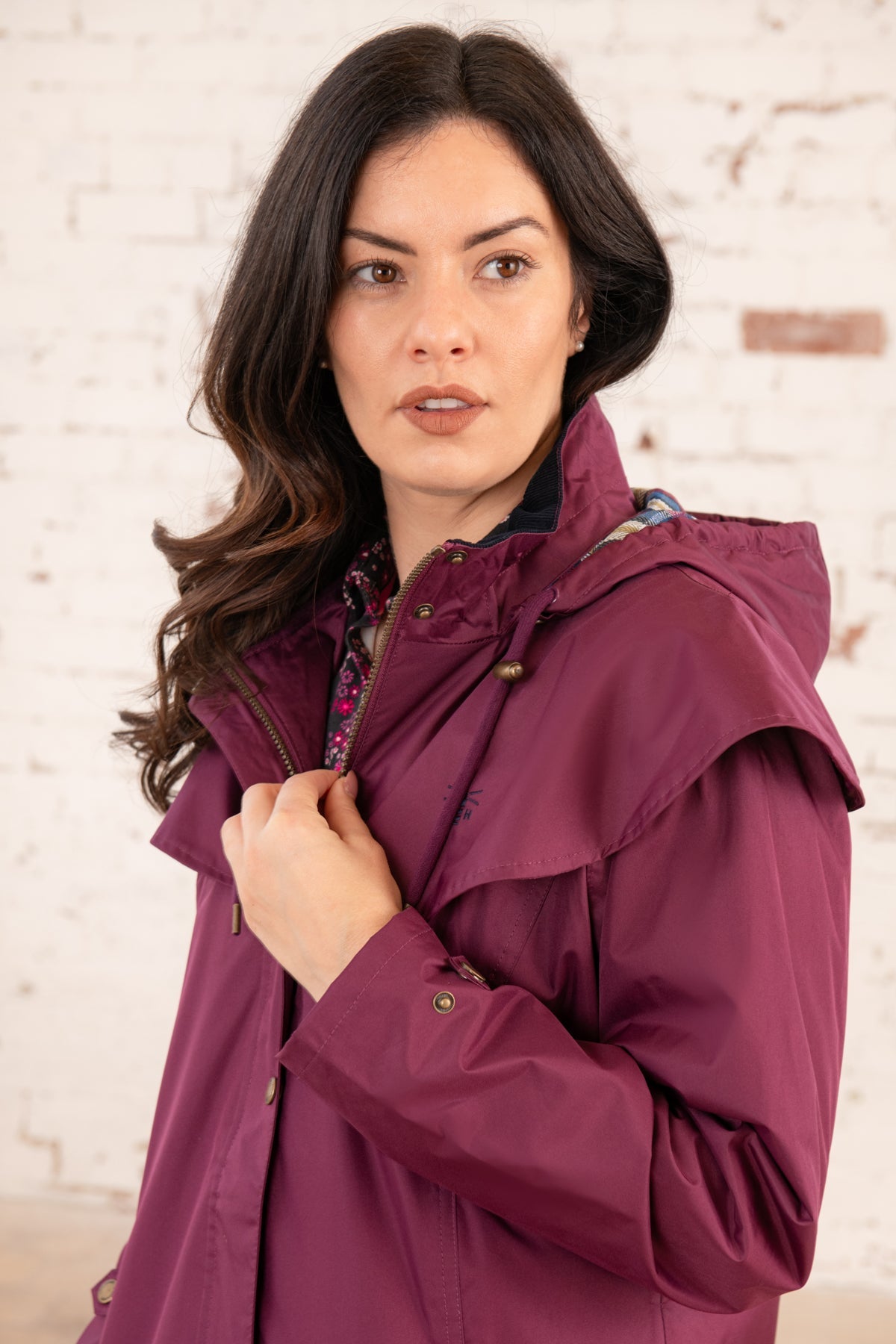 Outback Full Length Waterproof Raincoat - Plum-Lighthouse