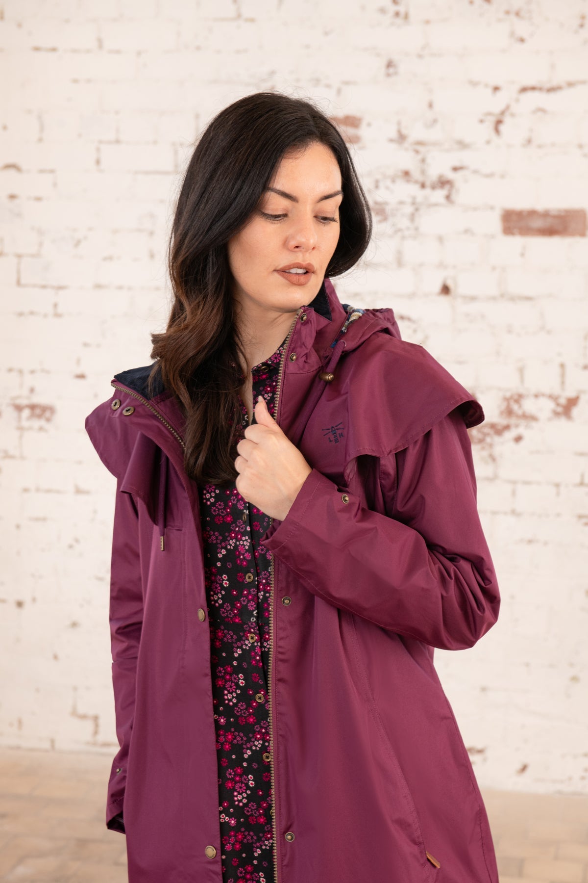 Outback Full Length Waterproof Raincoat - Plum-Lighthouse