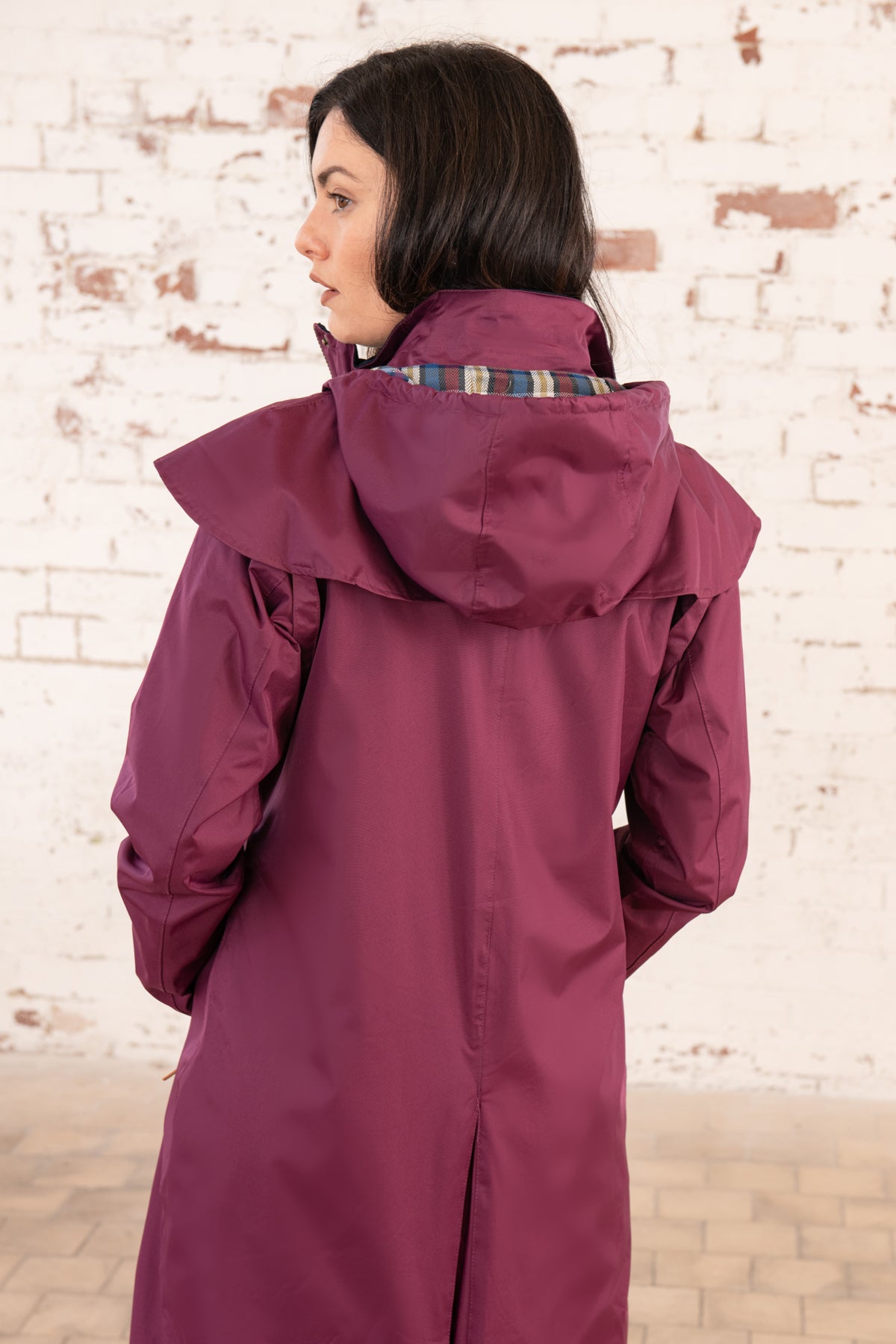 Outback Full Length Waterproof Raincoat - Plum-Lighthouse