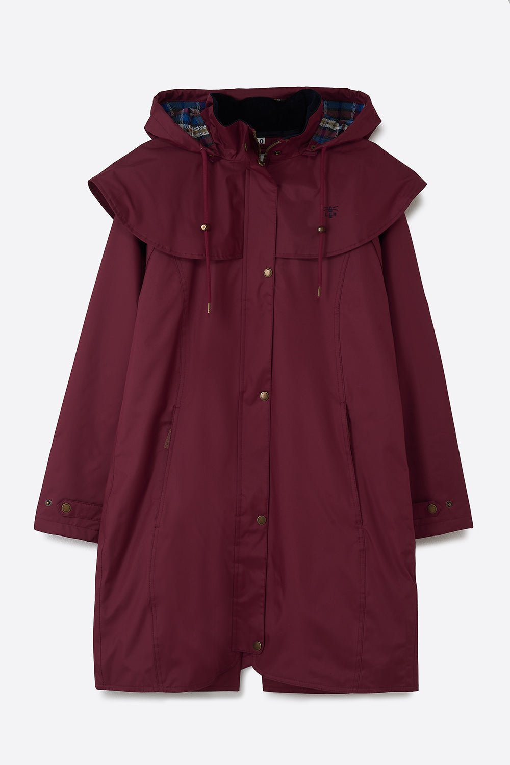 Outrider 3/4 Length Waterproof Raincoat - Berry-Lighthouse
