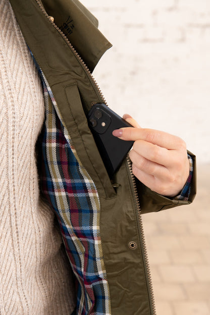 Outrider 3/4 Length Waterproof Raincoat - Fern-Lighthouse