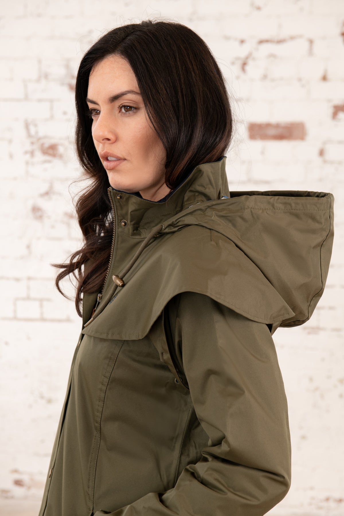 Outrider 3/4 Length Waterproof Raincoat - Fern-Lighthouse