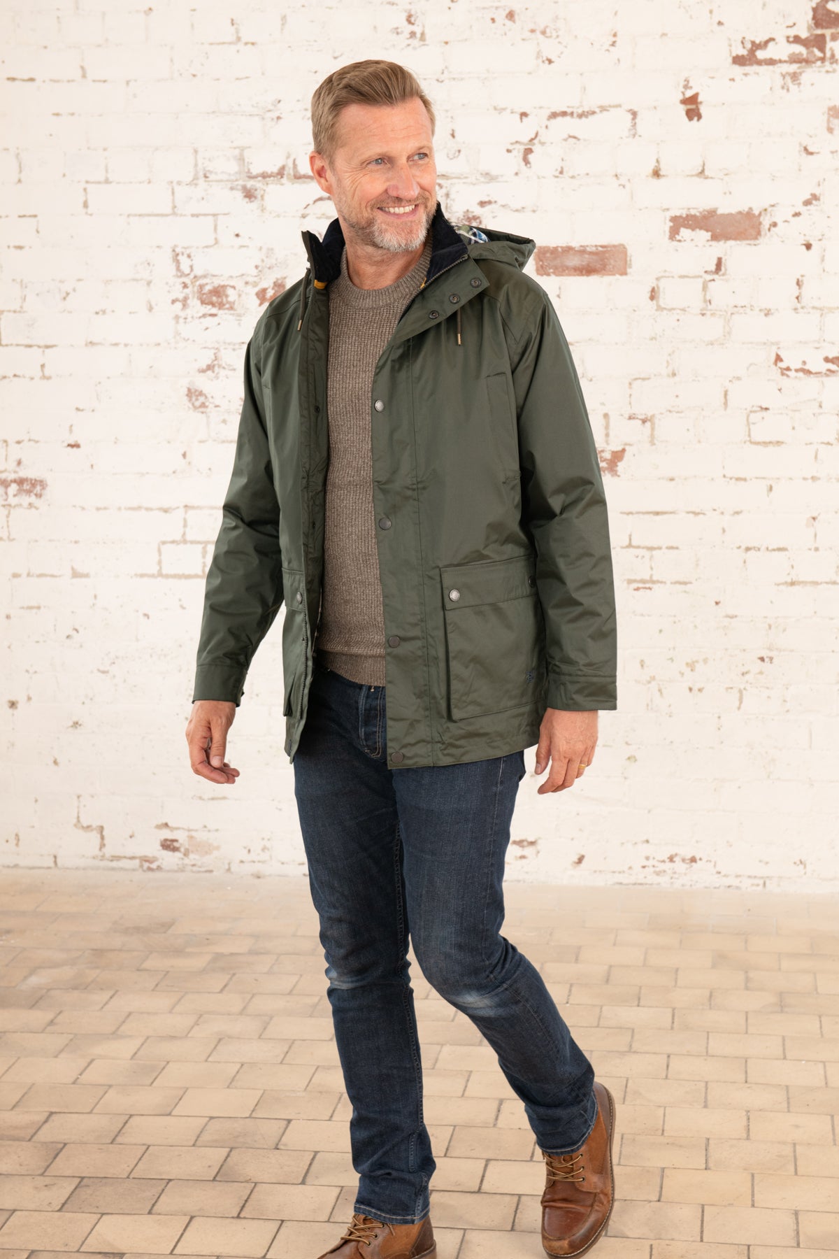 Oxford Raincoat - Hunter Green-Lighthouse