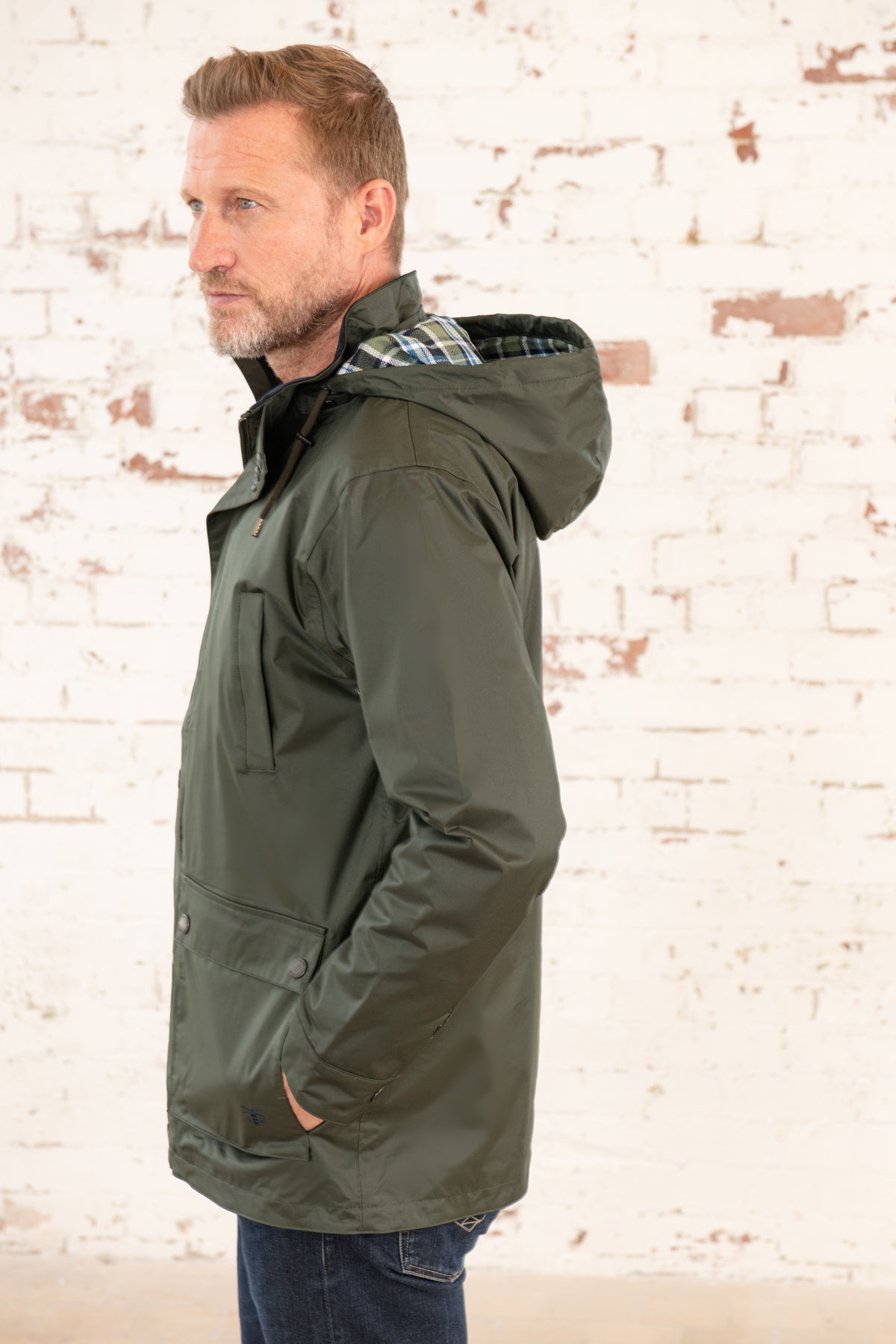 Oxford Raincoat - Hunter Green-Lighthouse