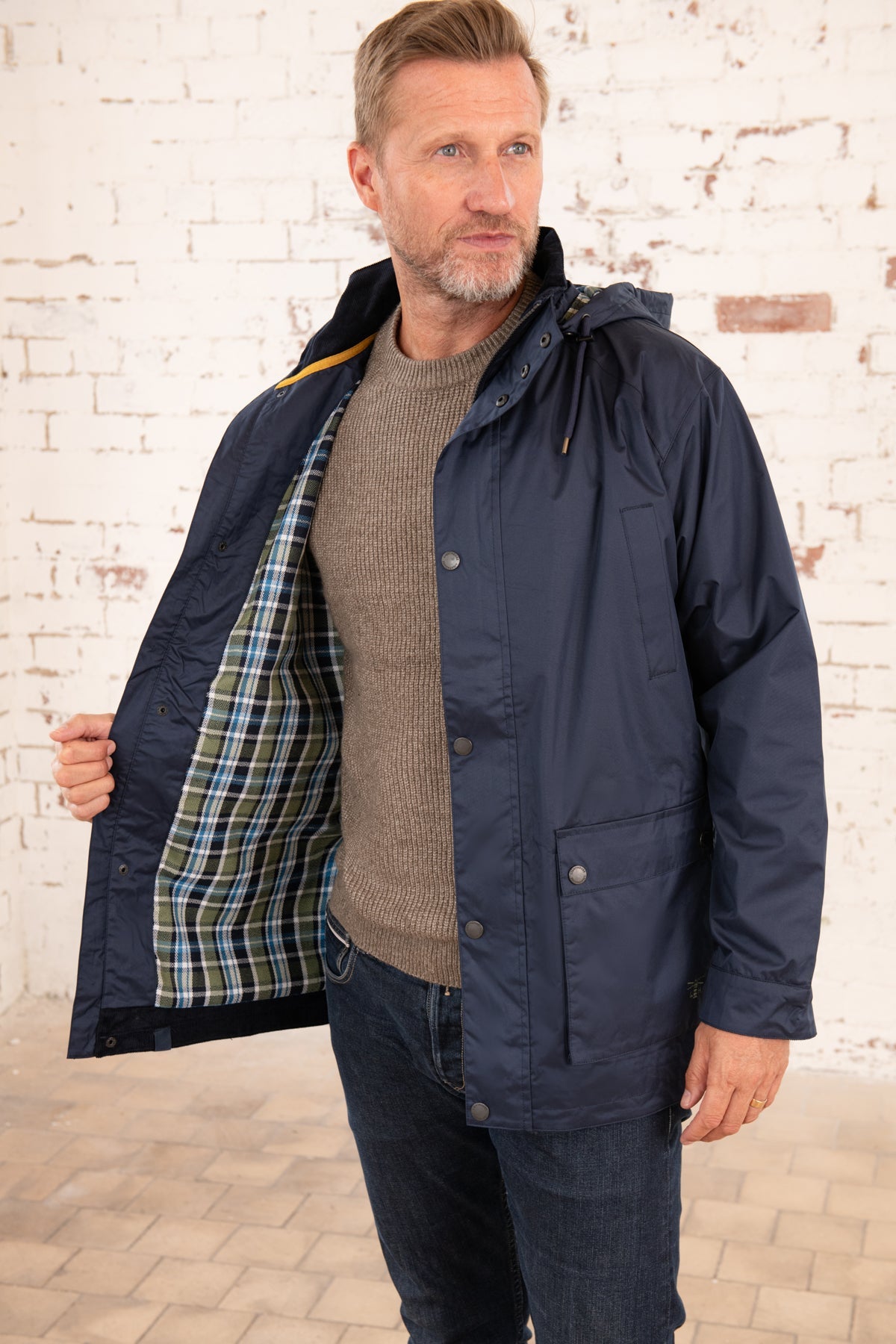 Oxford Raincoat - Navy-Lighthouse