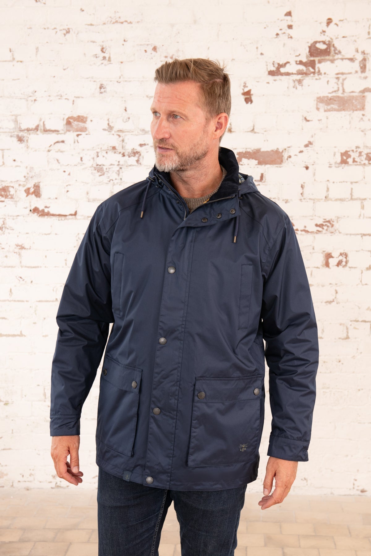Oxford Raincoat - Navy-Lighthouse