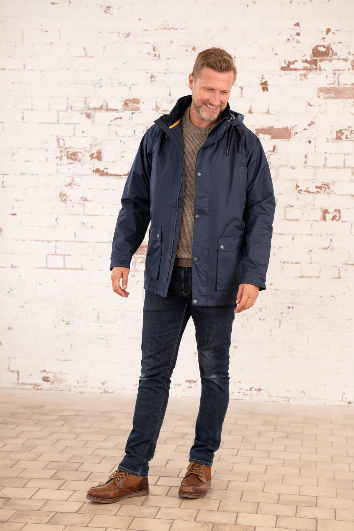 Oxford Raincoat - Navy-Lighthouse