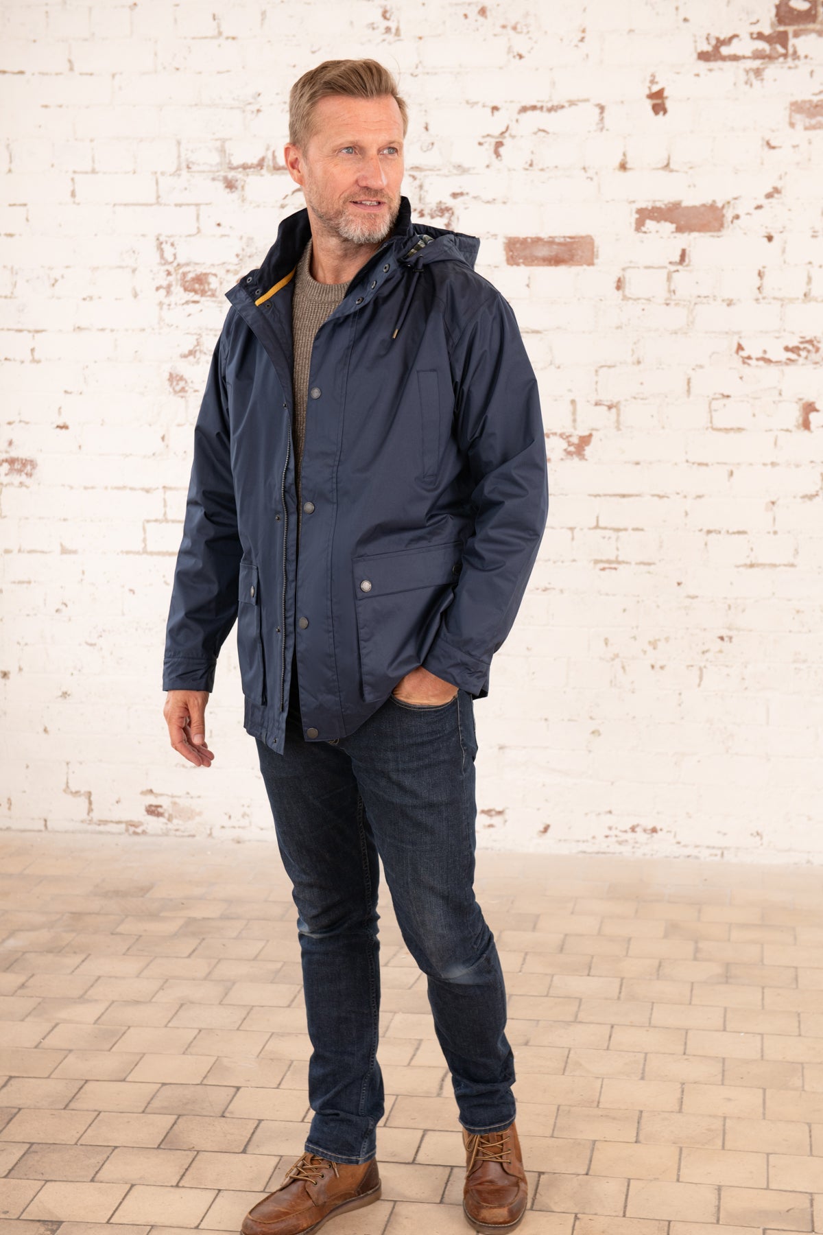 Oxford Raincoat - Navy-Lighthouse