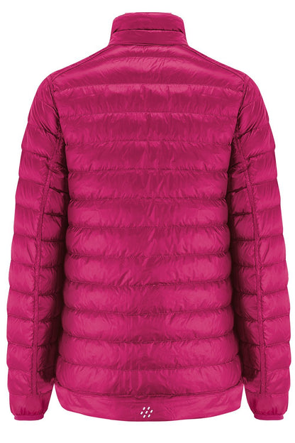Polar II Womens Down Jacket - Fuchsia Navy-Mac in a Sac