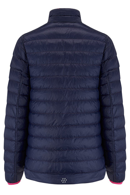 Polar II Womens Down Jacket - Fuchsia Navy-Mac in a Sac