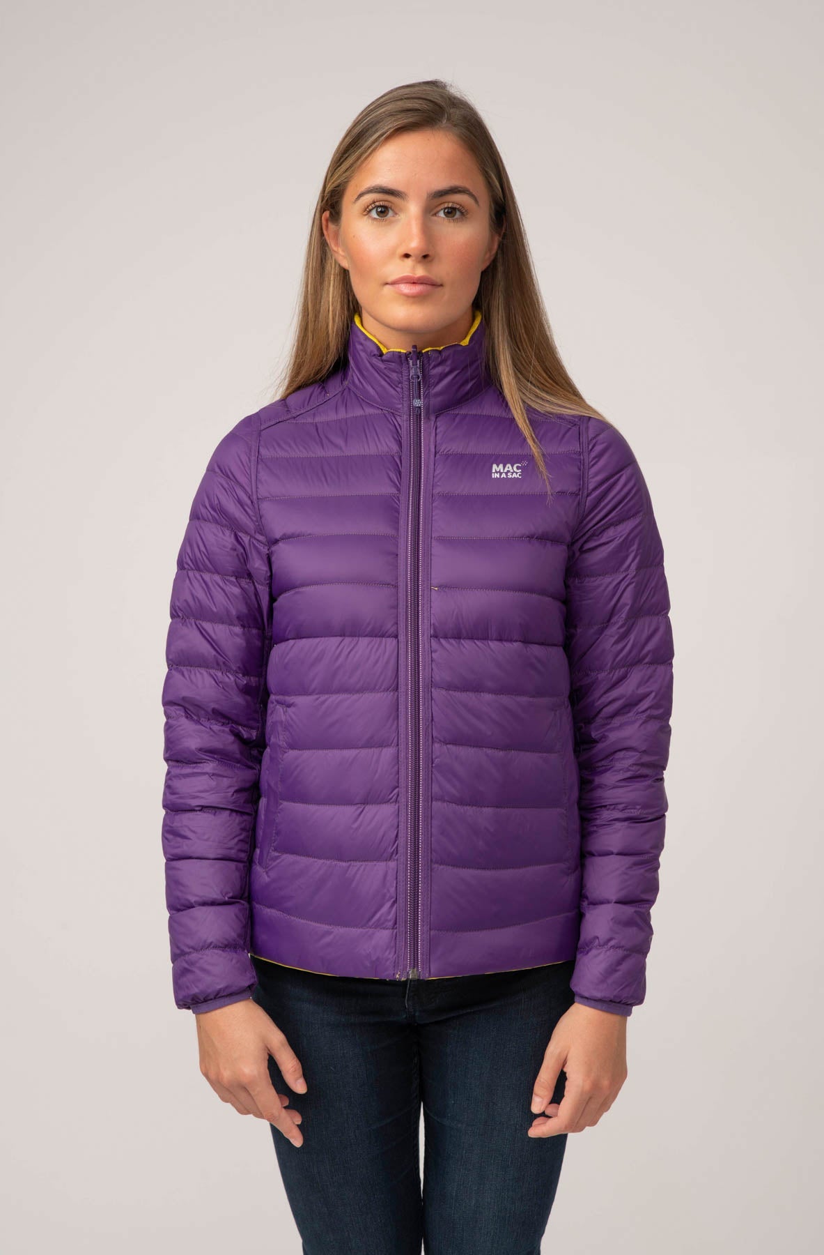 Polar II Womens Down Jacket - Yellow Grape-Mac in a Sac