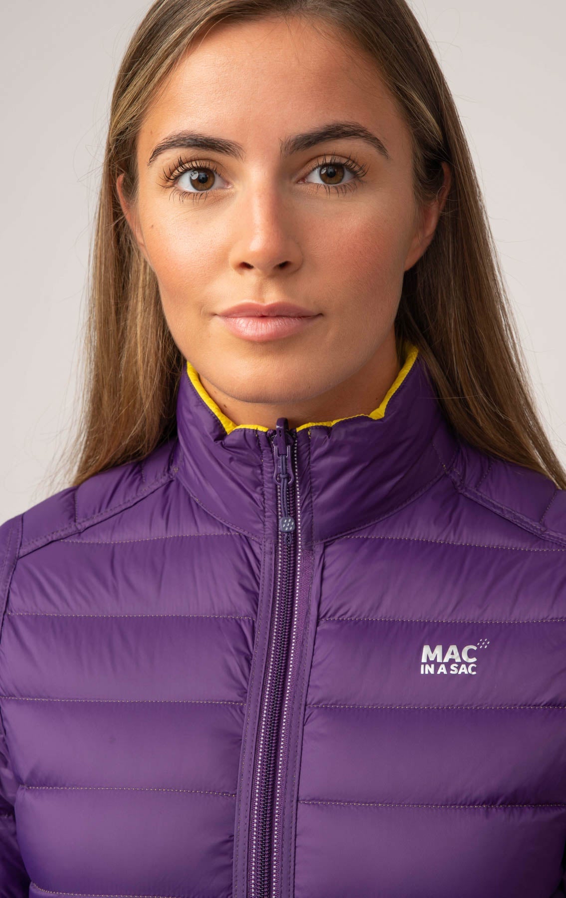 Polar II Womens Down Jacket - Yellow Grape-Mac in a Sac