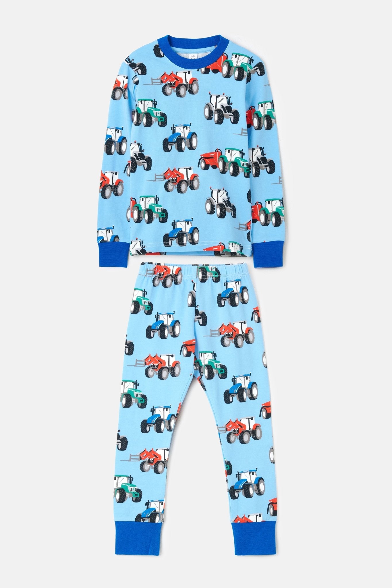 Pyjamas - Blue Tractor Print-Lighthouse