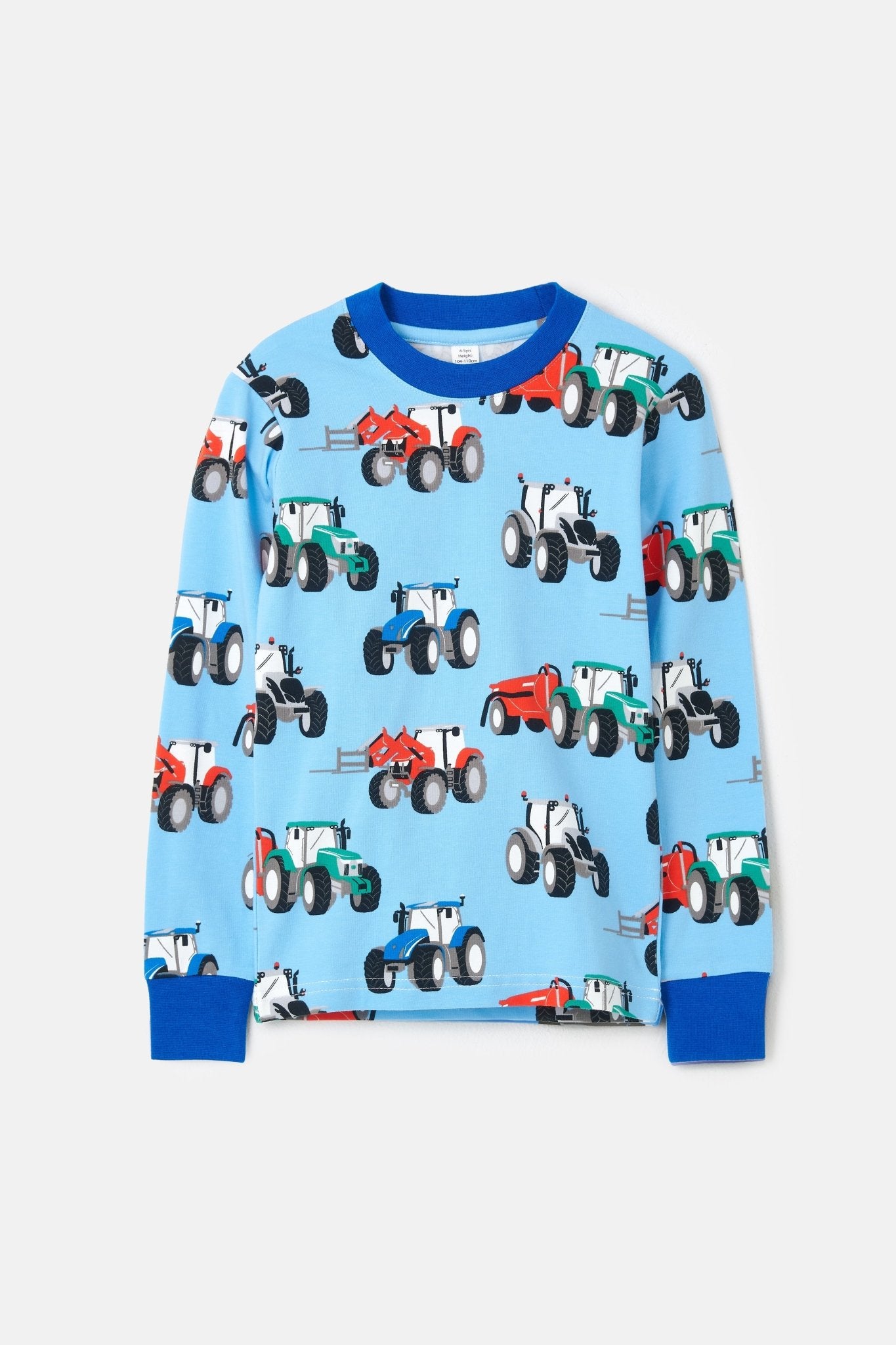 Pyjamas - Blue Tractor Print-Lighthouse