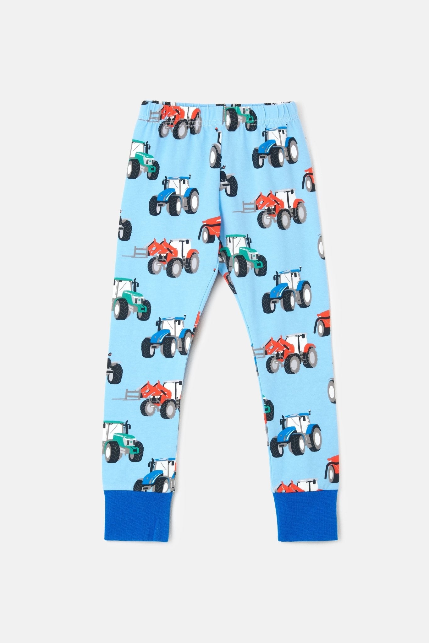 Pyjamas - Blue Tractor Print-Lighthouse