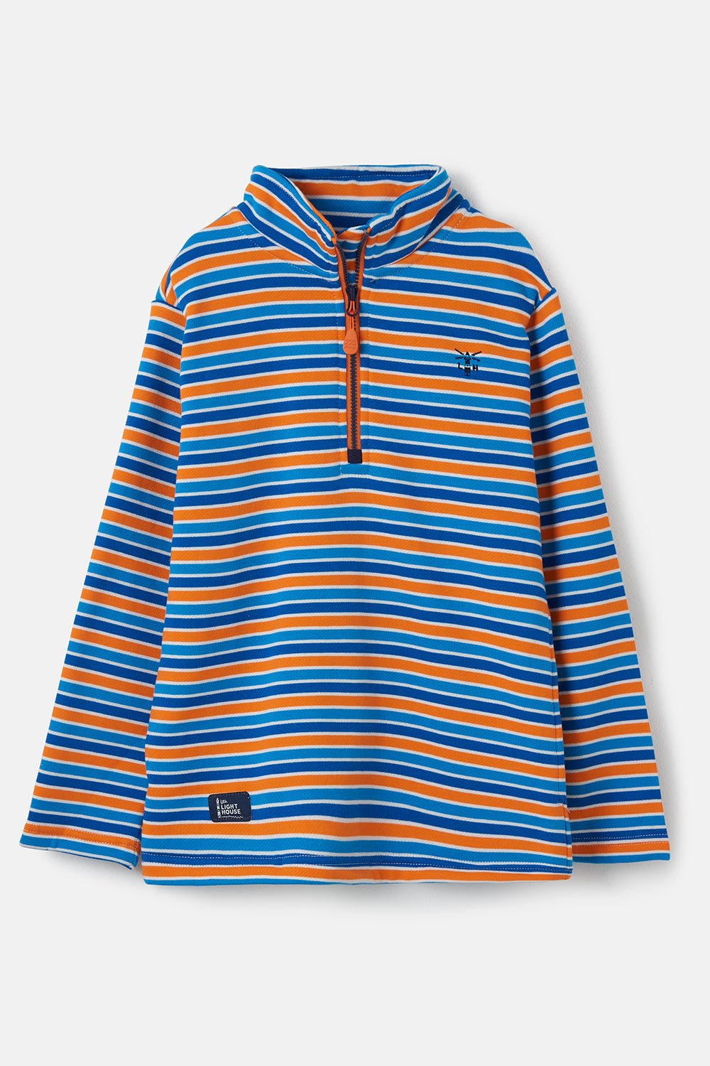 Riley Sweatshirt - Blue Orange Stripe-Lighthouse