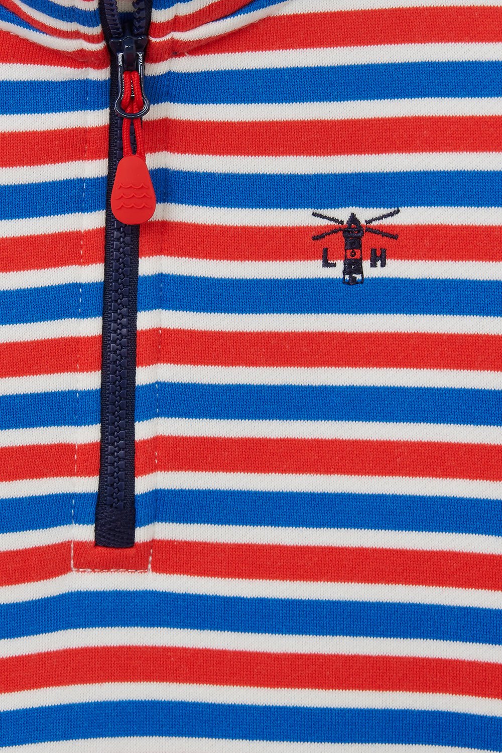 Riley Sweatshirt - Blue Red Stripe-Lighthouse