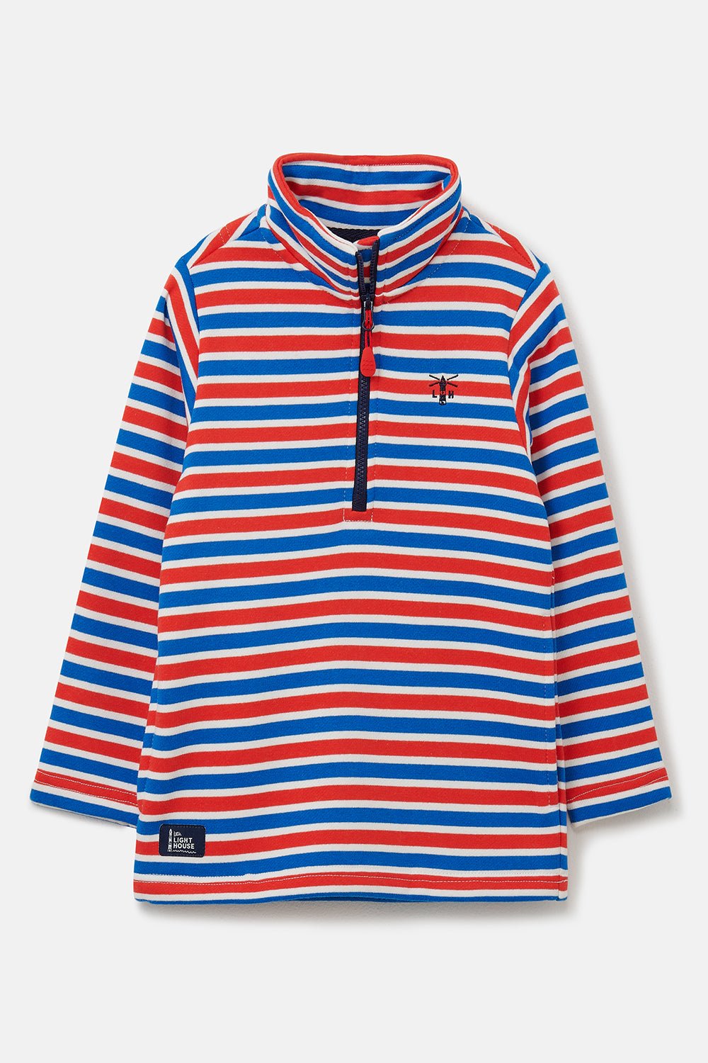 Riley Sweatshirt - Blue Red Stripe-Lighthouse