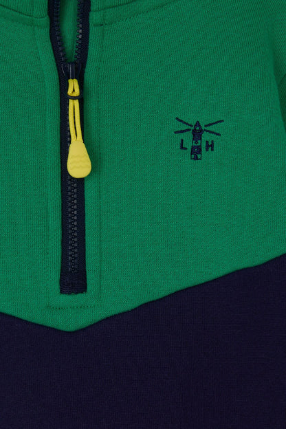 Riley Sweatshirt - Peagreen Navy-Lighthouse