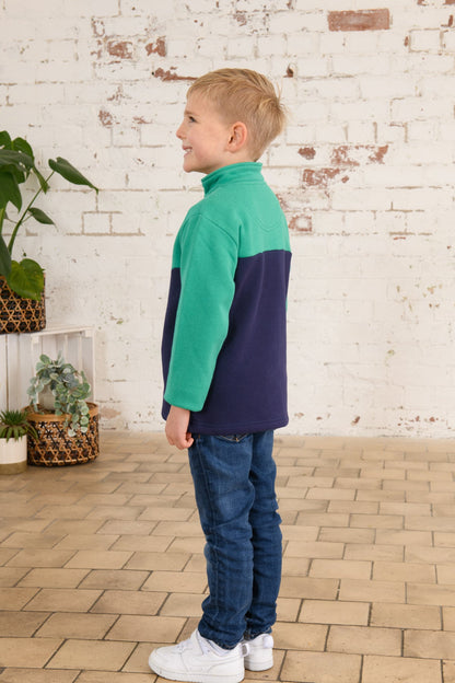 Riley Sweatshirt - Peagreen Navy-Lighthouse