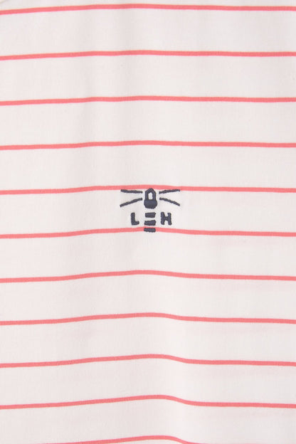 Seashore T Shirt - Cloud Pink Stripe-Lighthouse