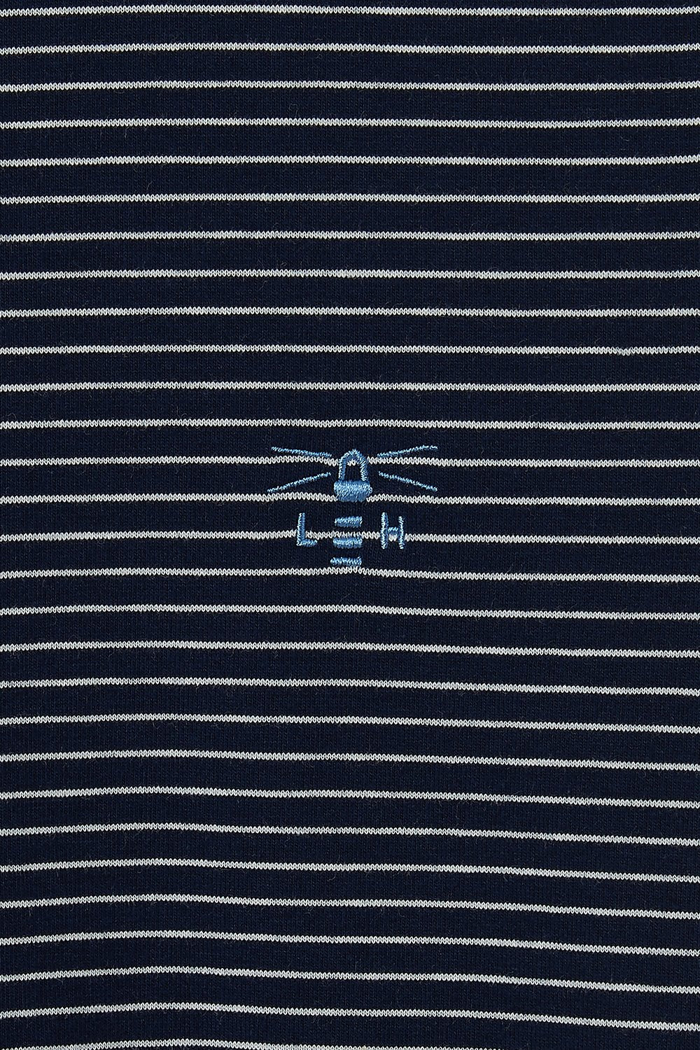 Seashore T Shirt - Midnight Stripe - Lighthouse
