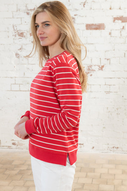 Seaside Jersey - Poppy Stripe-Lighthouse