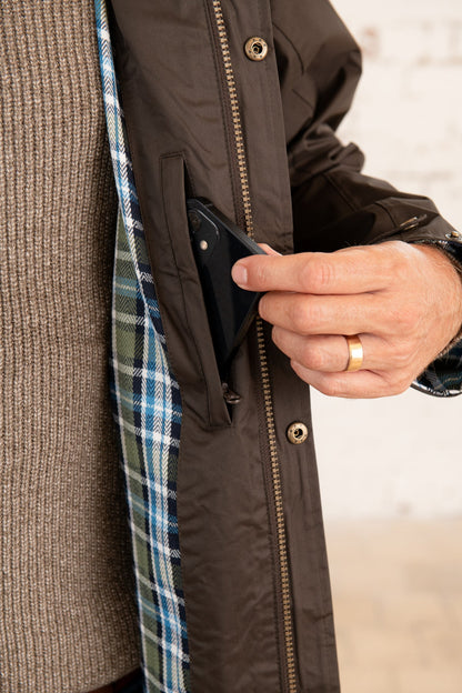 Stockman Full Length Rain Coat - Chocolate-Lighthouse