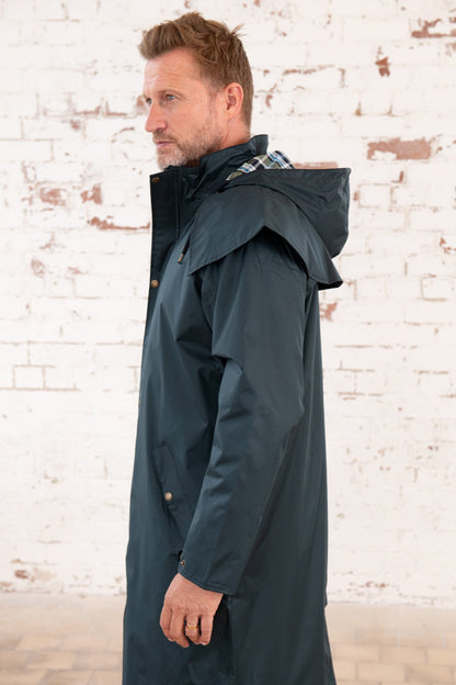 Stockman Full Length Rain Coat - Navy-Lighthouse