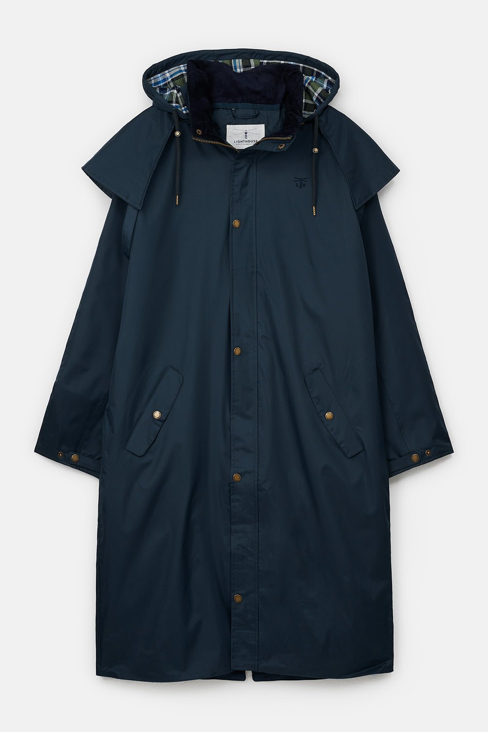 Stockman Full Length Rain Coat - Navy-Lighthouse