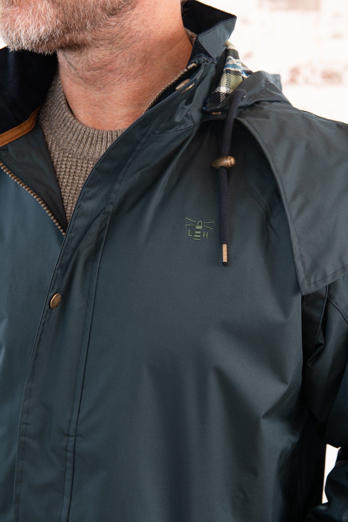 Stockman Full Length Rain Coat - Navy-Lighthouse