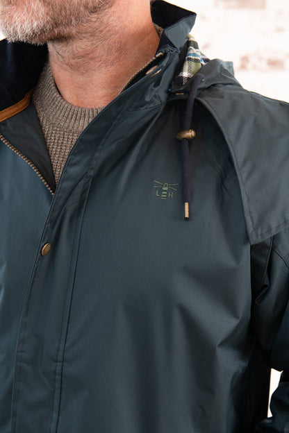 Stockman Full Length Rain Coat - Navy-Lighthouse