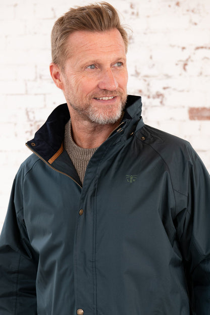 Stockman Full Length Rain Coat - Navy-Lighthouse