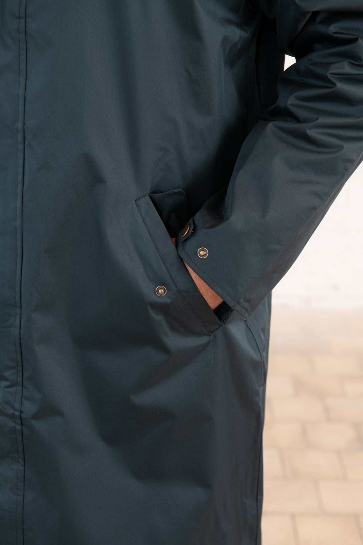 Stockman Full Length Rain Coat - Navy-Lighthouse