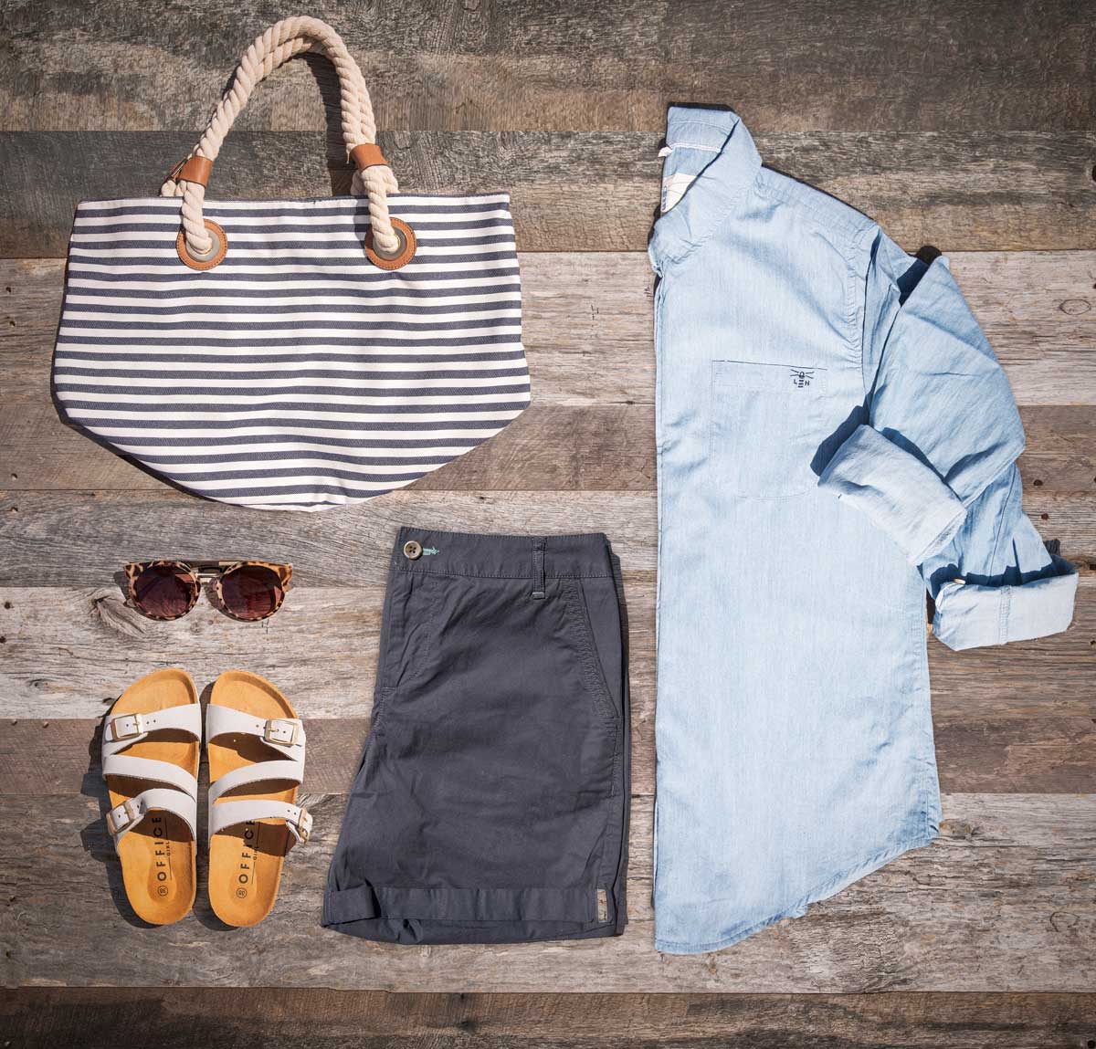 Lighthouse Ocean Shirt Soft Denim Styled