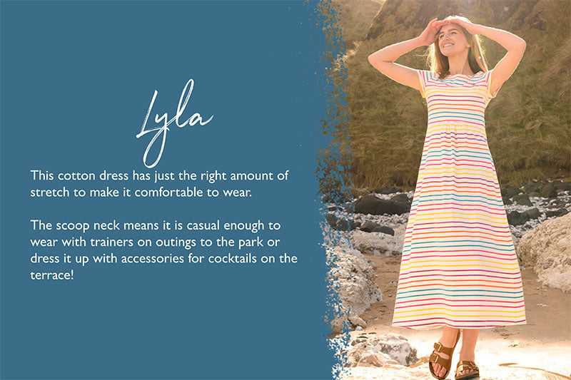 Lyla Long Breton Jersey Dress