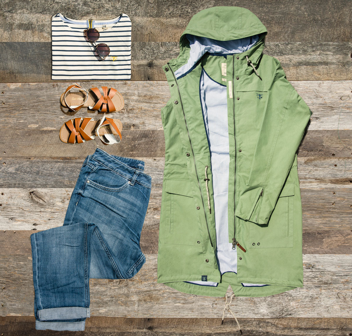 Lighthouse Paige Lightweight Raincoat Styled.